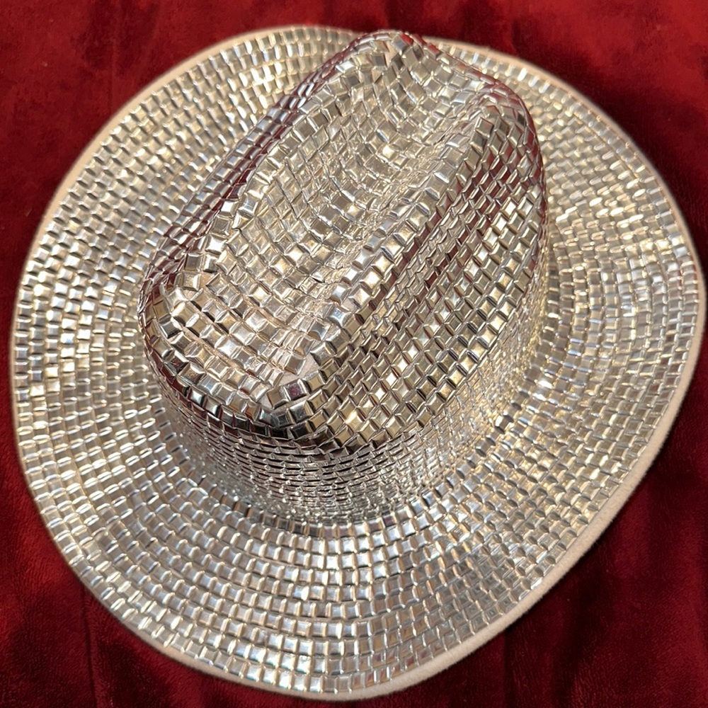 Silver cowboy hat